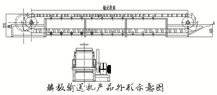鱗板輸送機結(jié)構